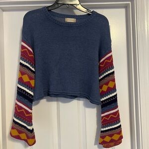 Altar’s State Flowy Cropped Shirt (S)